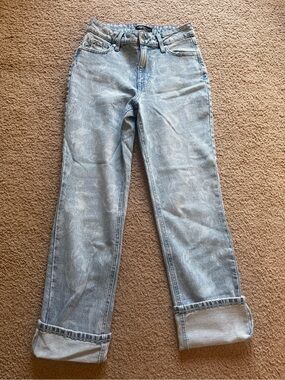 Maurice’s Light Wash High-Rise Straight Jeans